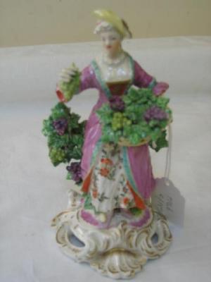 Appraisal: A DERBY PORCELAIN FIGURE The Grape Seller modelled as a