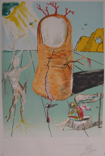 Appraisal: SALVADOR DALI COLOR LITHOGRAPH Spanish - Titled Vision of the