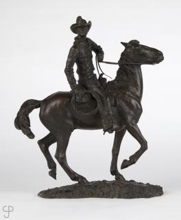 Appraisal: Gordon Dale Phillips Cowboy astride a horse signed dated numbered