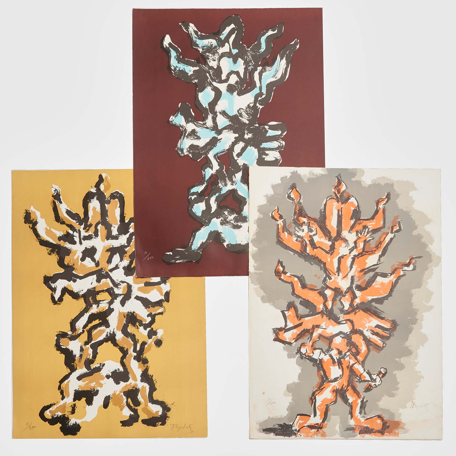 Appraisal: JACQUES LIPCHITZ TREE OF LIFE LITHOGRAPHS Jacques Lipchitz Lithuanian-French -