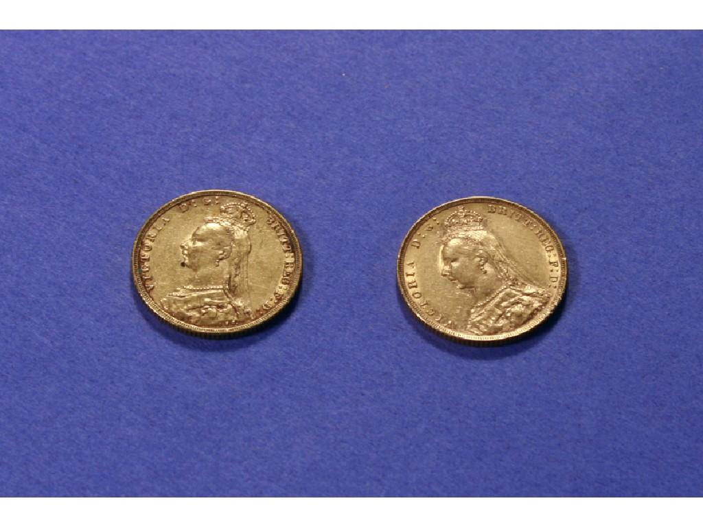 Appraisal: A VICTORIAN GOLD SOVEREIGN and one other