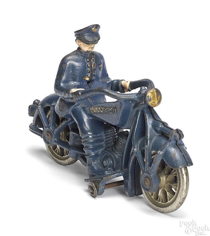 Appraisal: Champion cast iron police motorcycle Champion cast iron police motorcycle