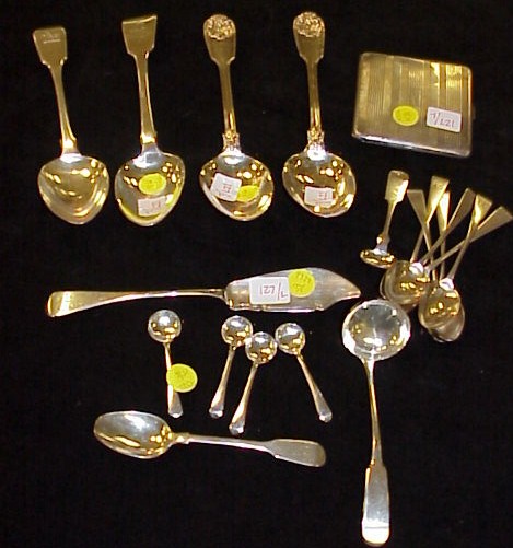 Appraisal: STERLING th and th C sterling by various makers with