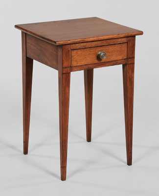 Appraisal: Southern Federal Inlaid Walnut Table attributed to Piedmont North Carolina