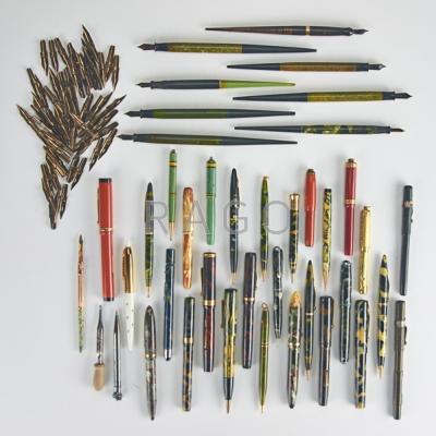 Appraisal: SHEAFFER WATERMAN PARKER ETC PENS AND PENCILS Thirty-nine pieces th-