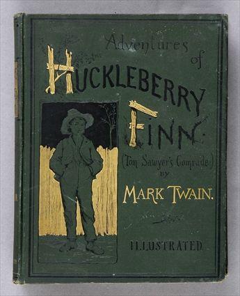 Appraisal: TWAIN MARK ADVENTURES OF HUCKLEBERRY FINN NY WEBSTER st edition