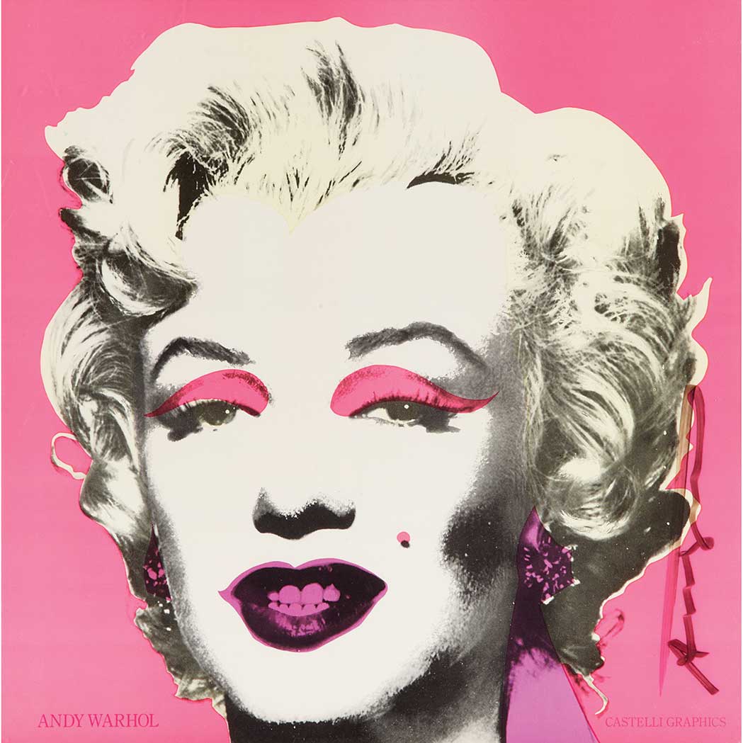 Appraisal: After Andy Warhol MARILYN ANNOUNCEMENT NOT IN F S Color