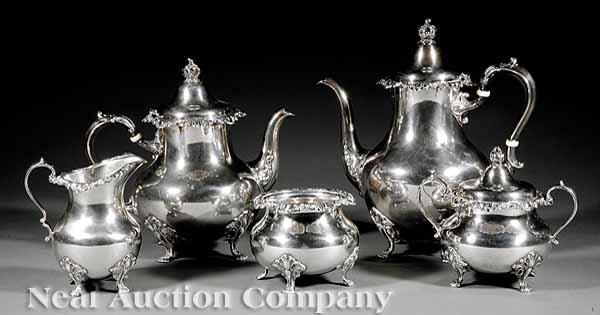 Appraisal: A Gorham Sterling Silver Coffee and Tea Service th c