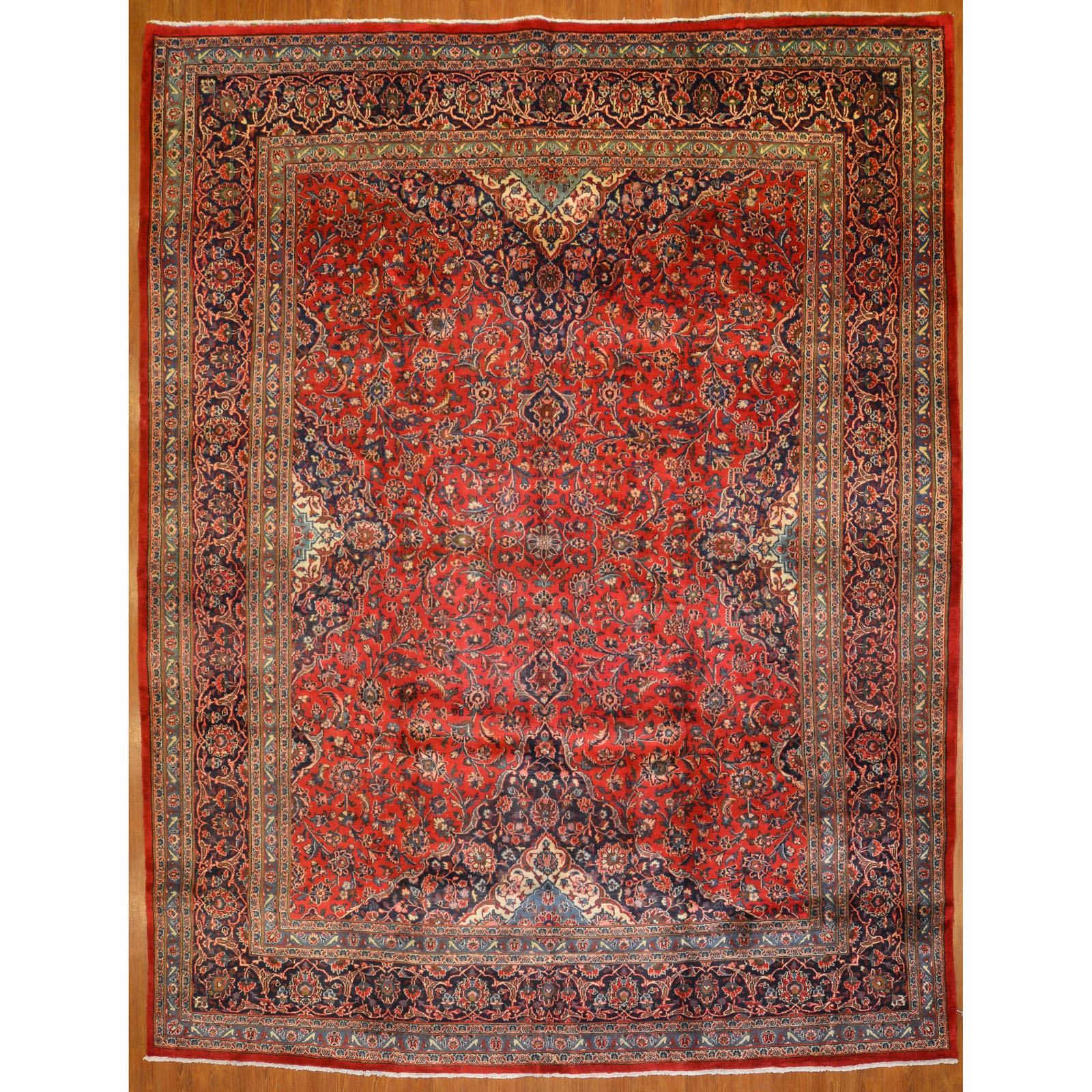 Appraisal: MASHAD CARPET PERSIA X Fourth quarter- th century hand-knotted wool