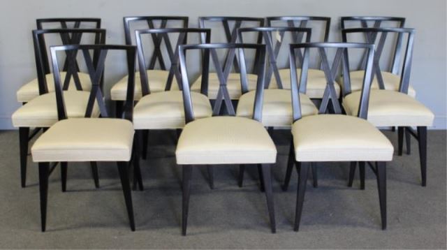 Appraisal: Set of Tommi Pazinger Dining Chairs Unmarked X back and