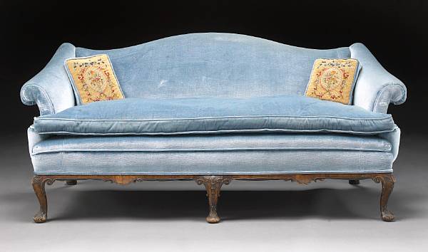 Appraisal: A George II style walnut settee first quarter th century