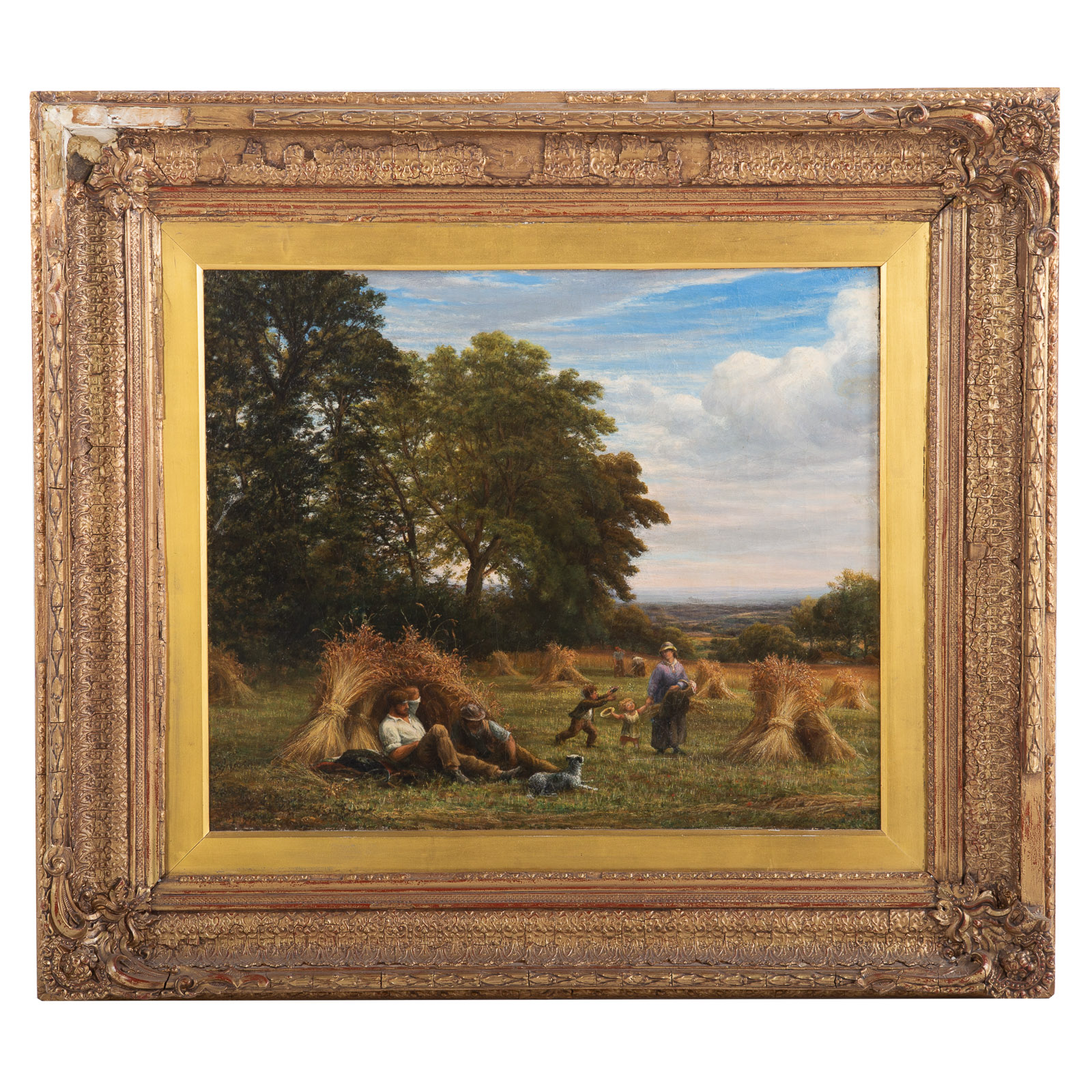 Appraisal: THOMAS GEORGE LINNELL MID-DAY OIL English th century Oil on