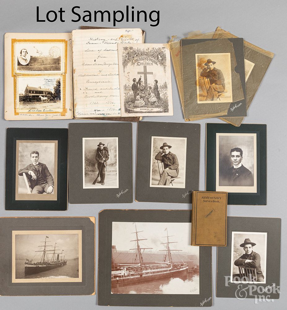 Appraisal: Collection of ephemera Collection of ephemera to include early photographs