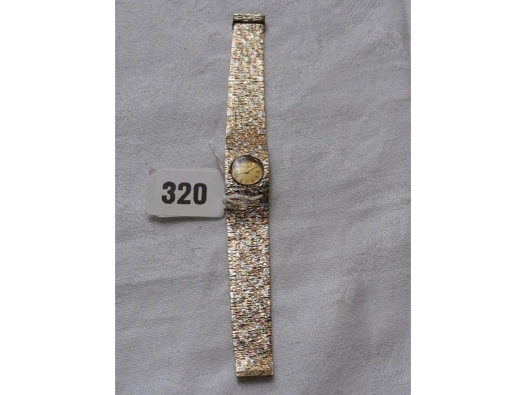 Appraisal: A ct gold ladies wristwatch of tri colour form by