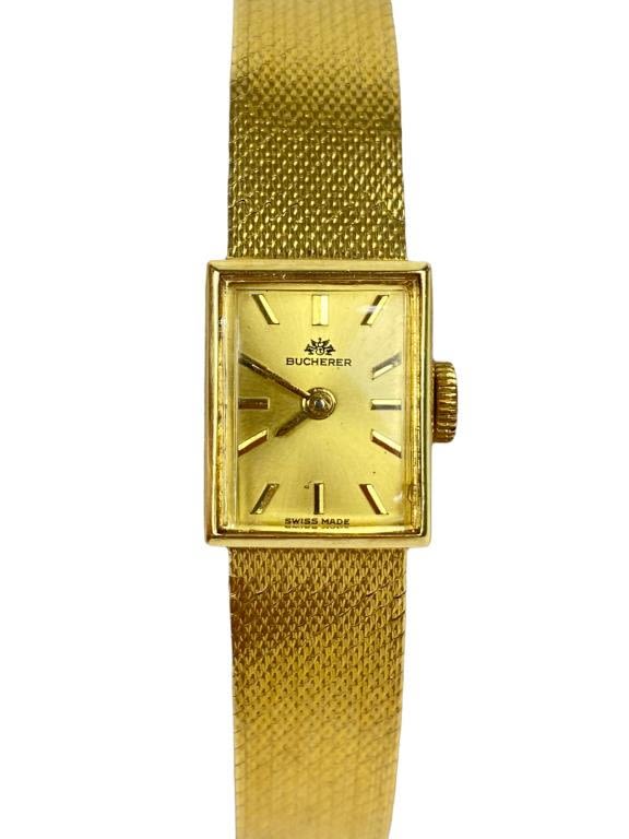 Appraisal: Bucherer K Yellow Gold Ladies WatchTotal Weight g Runs but