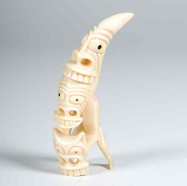 Appraisal: Greenland Walrus Ivory Tupilak transformation figure with baleen eyes height