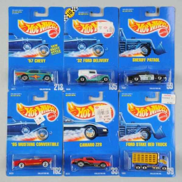 Appraisal: Lot of Mattel Hot Wheels Blue Card Vehicles Description Includes