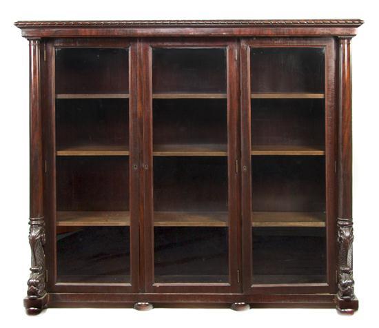 Appraisal: n American Carved Mahogany Bookcase R J Horner circa having