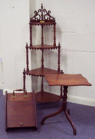 Appraisal: An mahogany tripod table cm x cm x diameter a