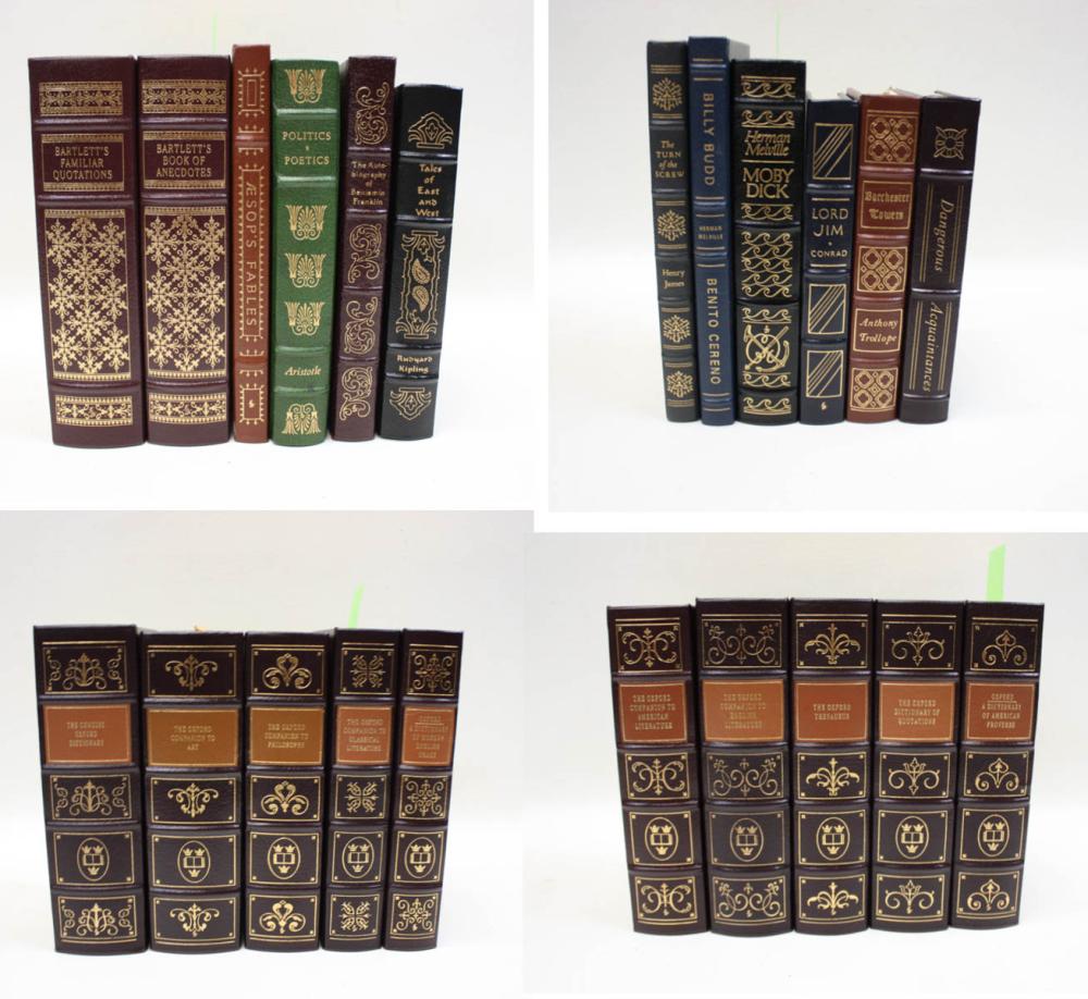 Appraisal: TWENTY-FOUR LEATHER BOUND BOOKS BY EASTON PRESS assorted titles all