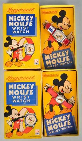 Appraisal: Lot of Ingersoll Disney Mickey Wrist Watches Description Both marked