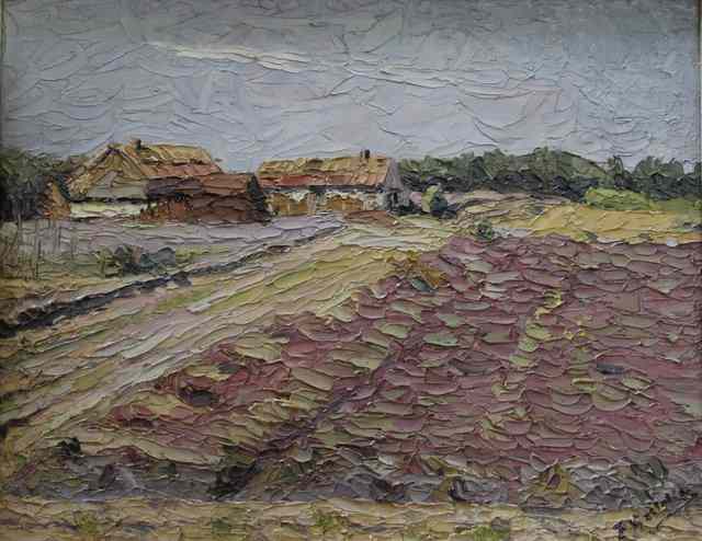 Appraisal: F Gosselin th th Century Impressionist landscape of a lavender