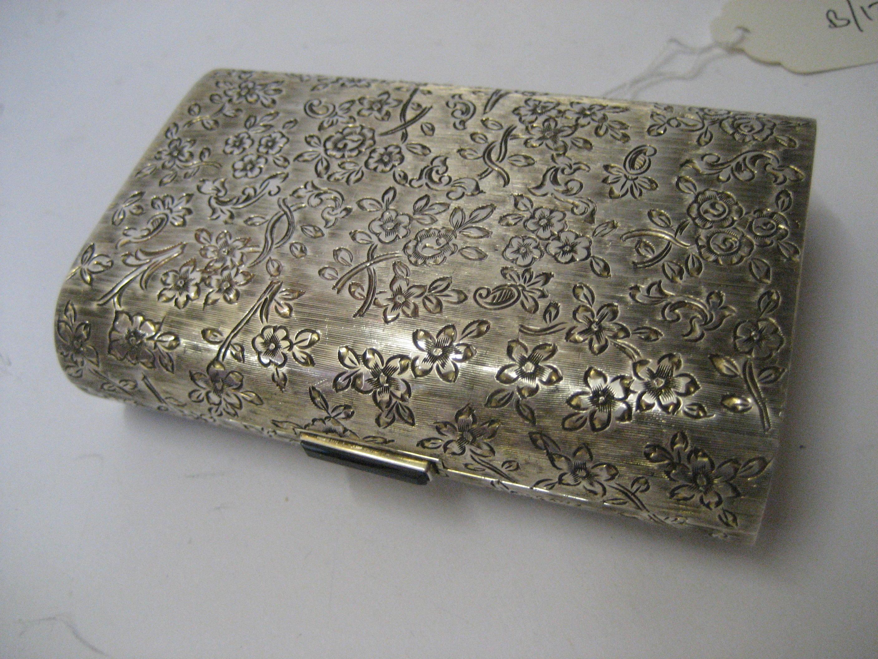 Appraisal: A MINAUDIERE mid th century stamped of cushioned oblong form