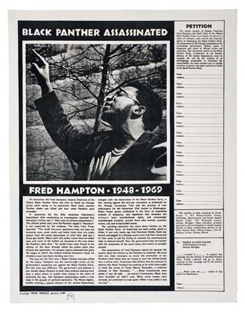 Appraisal: BLACK PANTHERS Black Panther Assassinated-Fred Hampton - Eldridge Cleaver Welcome