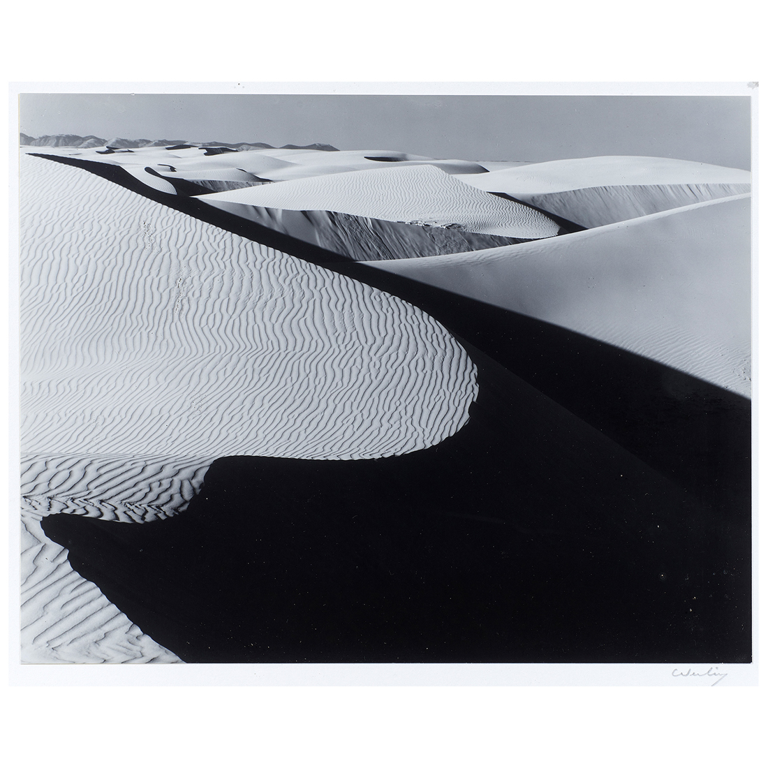 Appraisal: PHOTOGRAPH ROBERT WERLING Robert Werling American b Oceano Dunes gelatin