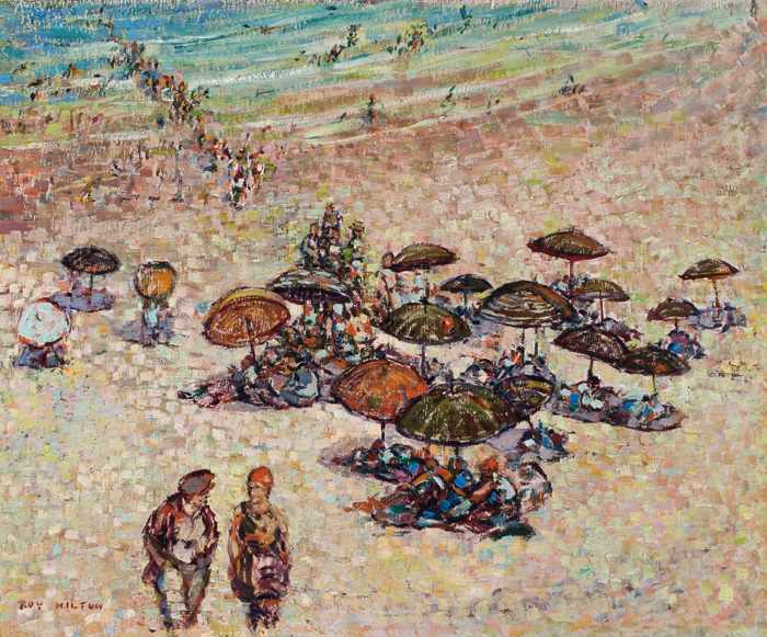 Appraisal: ROY HILTON American - A Day at the Beach oil