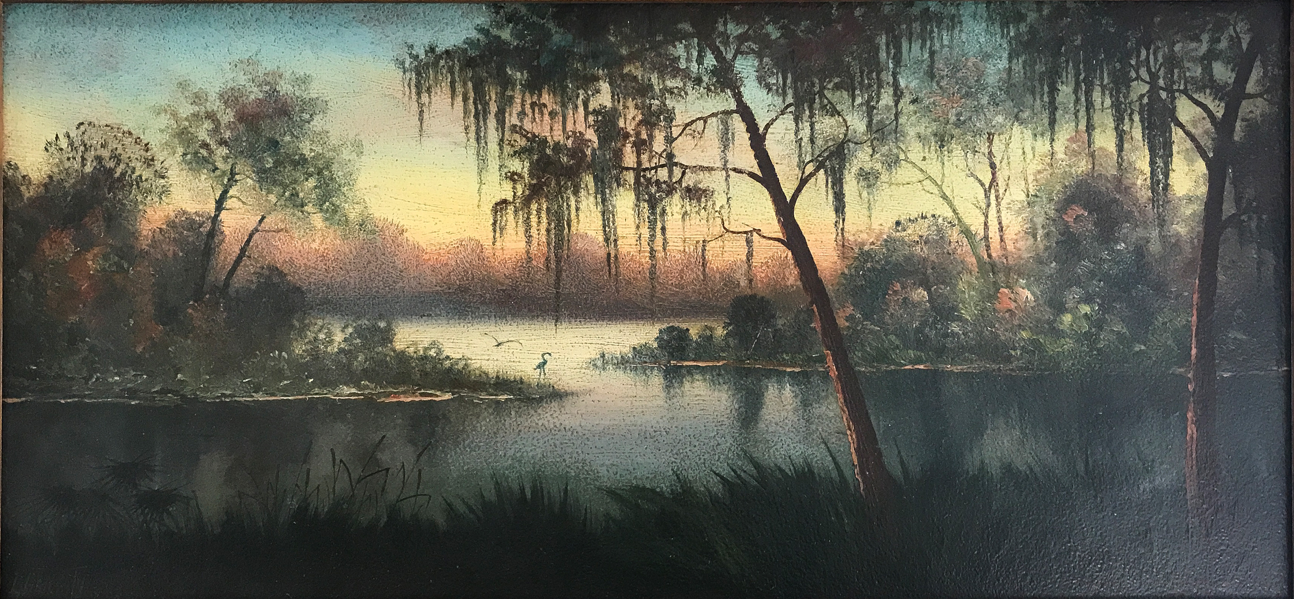 Appraisal: GRIFFITH Lorenz American - Florida Backwaters Scene at Sunset with