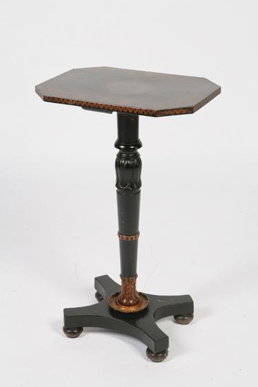 Appraisal: A REGENCY EBONISED AND GRAINED OCCASIONAL TABLE the rectangular top