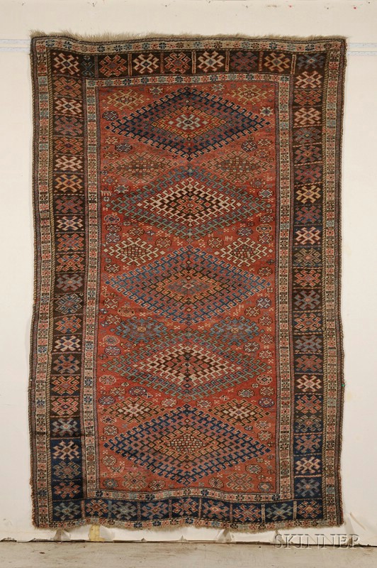 Appraisal: Anatolian Rug last th century crease minor end fraying ft