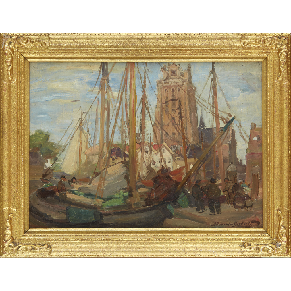 Appraisal: ALEXANDER BROWNLIE DOCHARTY SCOTTISH - DORDRECHT signed oil on canvas