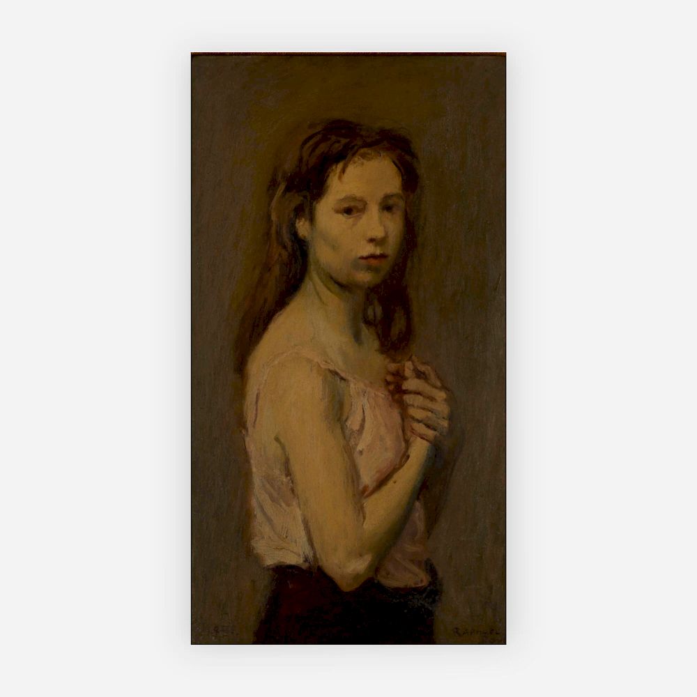 Appraisal: Raphael Soyer - Portrait of a girl Lot Raphael Soyer