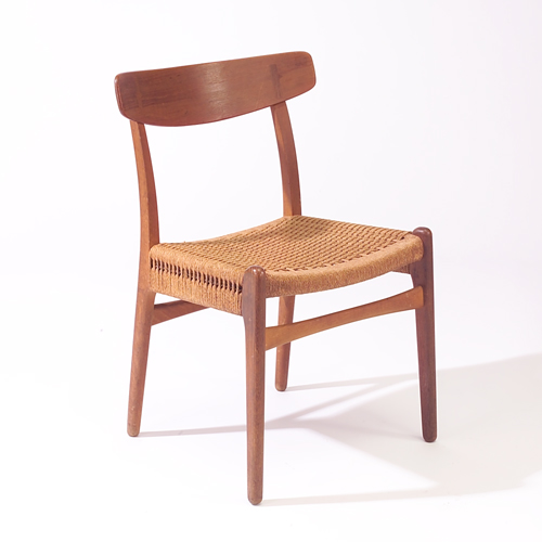 Appraisal: Hans Wegner for Karl Hansen side chair with woven seat