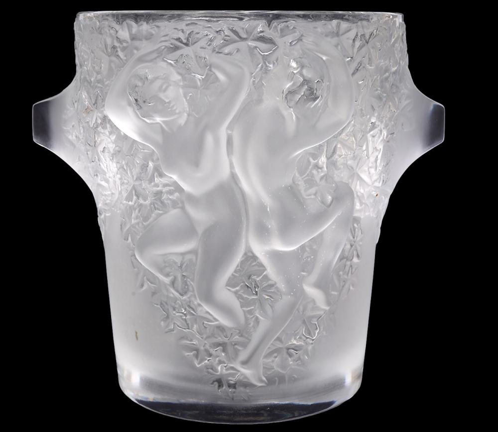 Appraisal: LALIQUE CRYSTAL GANYMEDE CHAMPAGNE COOLERLalique crystal Ganymede Champagne Cooler Ice