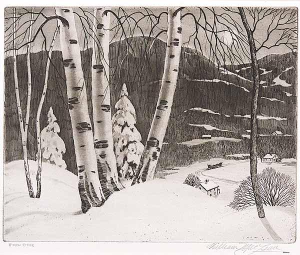 Appraisal: William McLean American - Birch Ridge and Snow Valley two