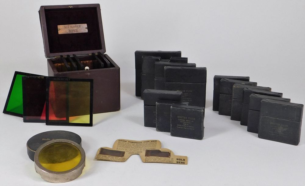 Appraisal: Lot of Antique Wratten Kodak and Other Filters Lot of