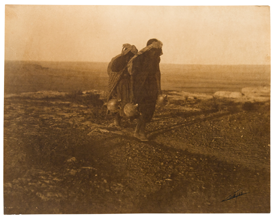 Appraisal: CURTIS EDWARD S - Hopi Water Carriers Platinum print x