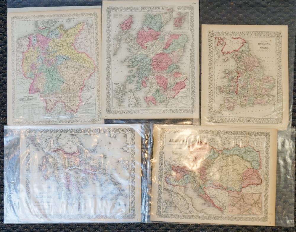 Appraisal: J H Colton Co and Other Publishers Color Engraved Maps