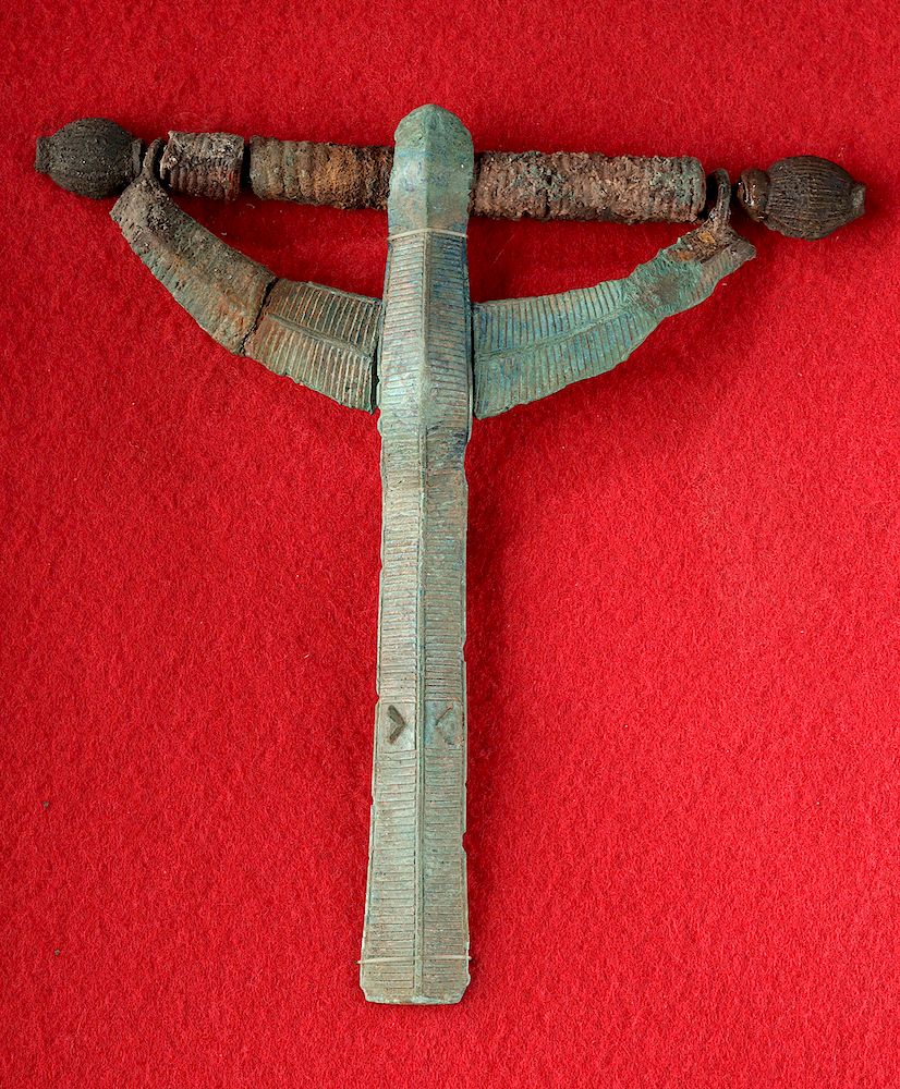 Appraisal: Viking Norse Bronze Crossbow Fibula Brooch Originally Listed At Northern