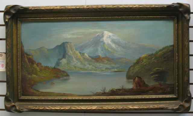 Appraisal: HARRY LEONARD LOPP OIL ON PANEL Seaside OR Montana Canada