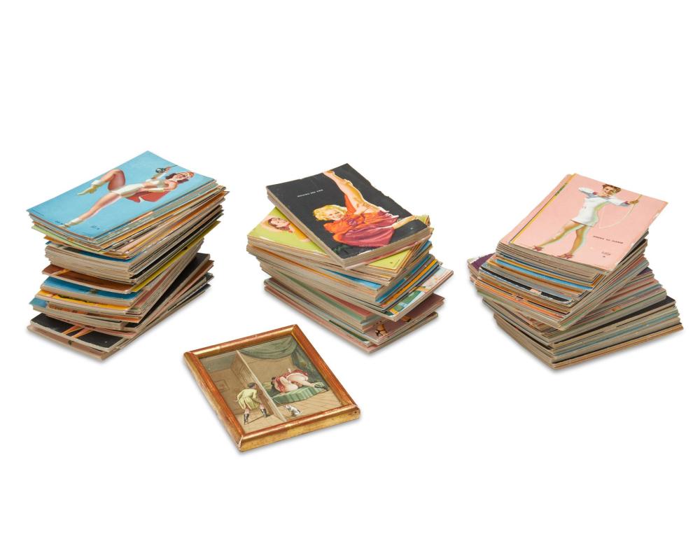 Appraisal: A LARGE GROUP OF PINUP CARDSA large group of pinup