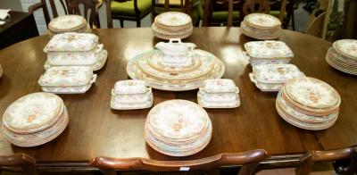 Appraisal: An extensive Victorian Mandarin pattern dinner service Thomas Furnival Sons