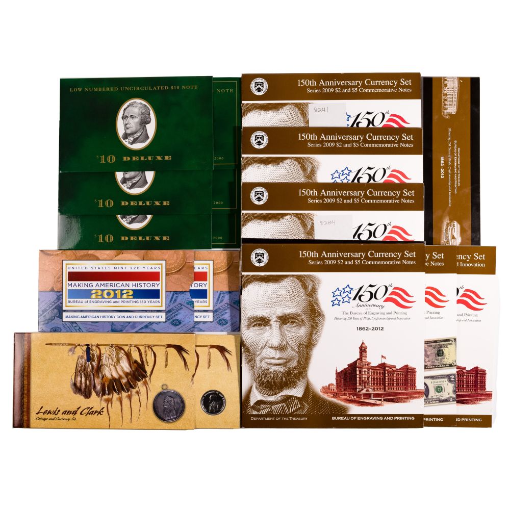 Appraisal: COIN AND CURRENCY SET ASSORTMENTIncluding from the th Anniversary of