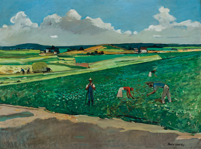 Appraisal: NICOLAI CIKOVSKY American l - Bridgehampton Potato Fields c oil