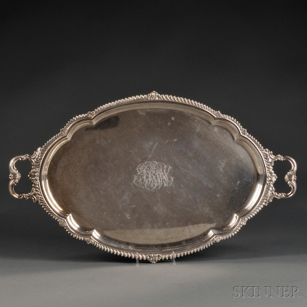 Appraisal: Gorham Sterling Silver Tray Providence Rhode Island with an engraved