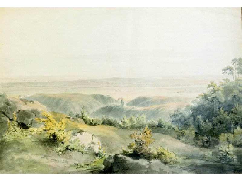 Appraisal: JOSEPH MOSSMER AUSTRIAN - Looking toward Vienna and the Danube