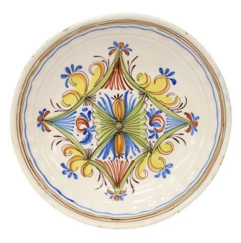 Appraisal: Tin-glazed earthenware faience charger possibly Talavera de la Reina Spain